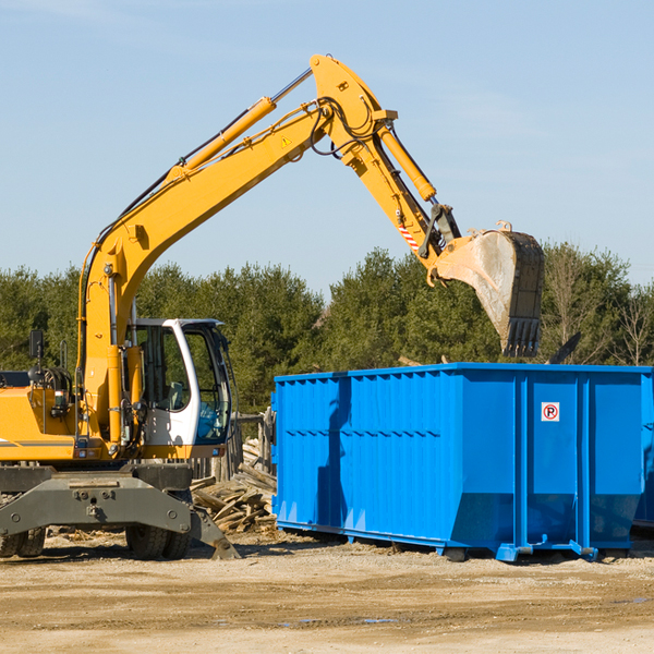 can i choose the location where the residential dumpster will be placed in Minerva Kentucky